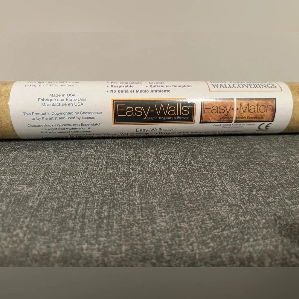 EASY WALLS Elegant Brown Wallpaper Roll/size 27x9yd